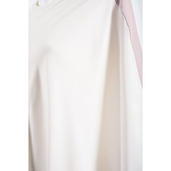 Ted Baker Bolty Asymmetric One Side Draped Dress Ted Sz 2 US 6 Ivory Pink - Picture 4 of 6